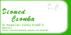 diomed csonka business card